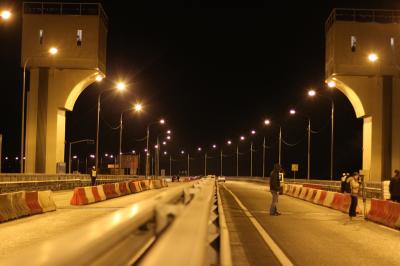 Завершаются работы по организации подсветки подъёмного моста на Северном обходе Рязани